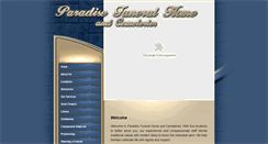 Desktop Screenshot of paradisefuneralhome.net
